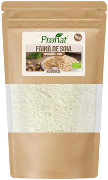 Faina bio de soia neprajita, raw, 500g Pronat
