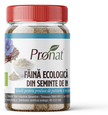 Faina bio din seminte de in, 150g Pronat