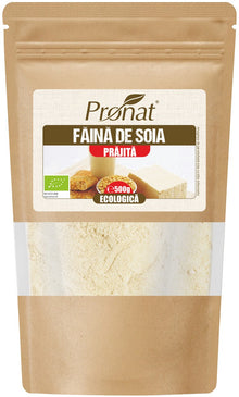Faina de soia bio, prajita, 500g Pronat