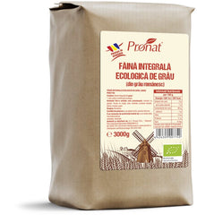 Faina integrala de grau bio, 3000g Pronat