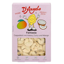 Fantasia - Paste Cappelletti bio vegane cu cocos, curry si mango, 250g D`Angelo