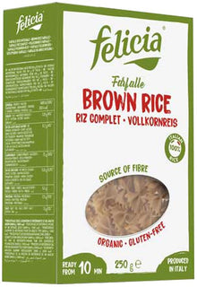 Farfalle bio din orez integral 250g Felicia