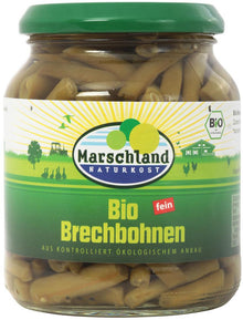 Fasole verde bio, 340 / 185g Marschland Naturkost