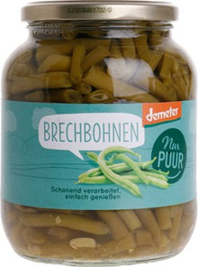 Fasole verde bio, 680g Nur Puur