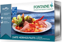 File de hering in sos bio cu ardei iute, 200g Fontaine