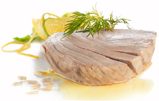 File de ton, bucati intregi in ulei de floarea soarelui bio, 120g Fontaine