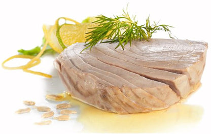 File de ton, bucati intregi in ulei de floarea soarelui bio, 120g Fontaine