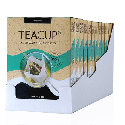 Teacup set, 60 de filtre naturfine pentru ceai + bastonaș de bambus, Riensch&Held