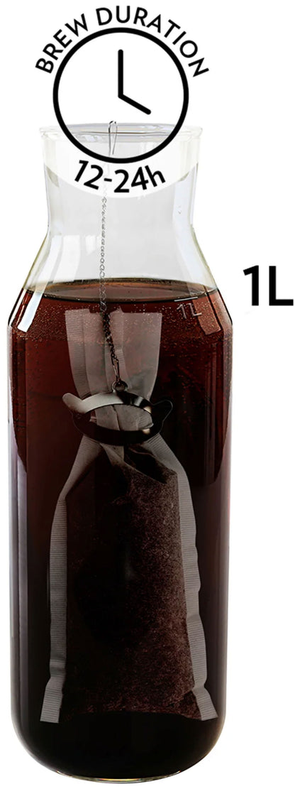 Coldbrew, filtre pentru prepararea la rece a cafelei + dispozitiv de sigilare cu click, Riensch&Held