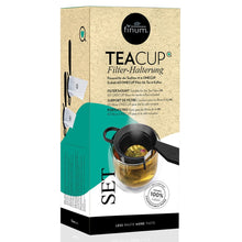 Teacup set, 60 de filtre naturfine pentru ceai + suport de prindere, Riensch&Held
