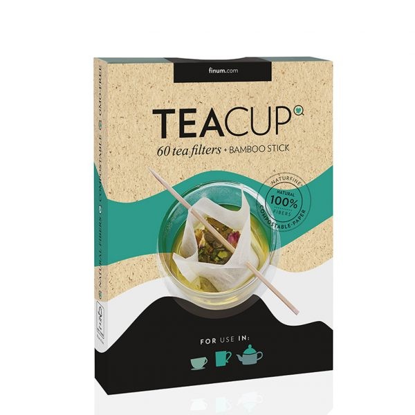 Teacup set, 60 de filtre naturfine pentru ceai + bastonaș de bambus, Riensch&Held