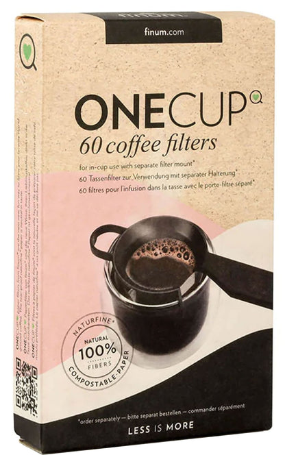 Onecup, 60 de filtre natur fine pentru cafea, Riensch&Held