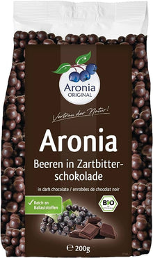 Fructe de aronia bio glazurate cu ciocolata, 200g Aronia Original