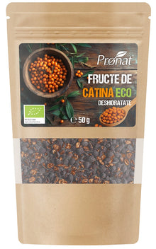 Fructe de catina bio deshidratate, 50g Pronat
