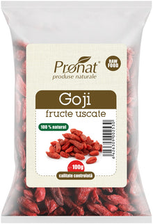 Fructe goji natur, 100g Pronat
