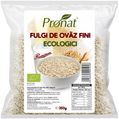 Fulgi bio de ovaz fini, Pronat