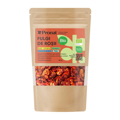 Fulgi bio de rosii, 60g Pronat
