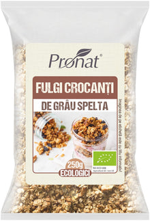 Fulgi crocanti bio de grau spelta 250g Pronat