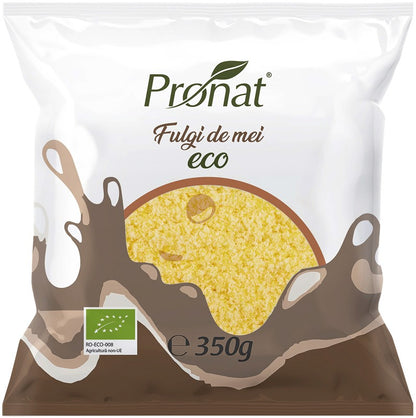 Fulgi de mei bio, 350g Pronat