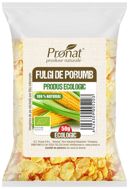 Fulgi de porumb bio, Pronat
