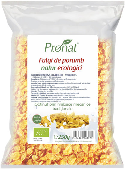 Fulgi de porumb natur, bio, Pronat