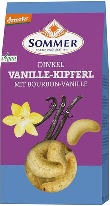 Fursecuri bio si demeter din grau spelta cu vanilie bourbon, 150g Sommer