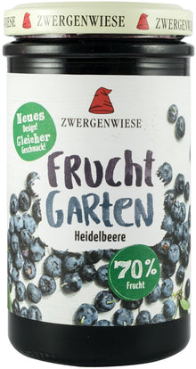 Gem bio de afine, indulcit cu sirop de agave, 225g Zwergenwiese