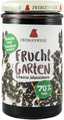 Gem bio de coacaze negre indulcit cu sirop de agave, 225g Zwergenwiese