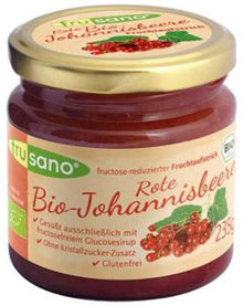 Gem bio de coacaze rosii, 235g Frusano