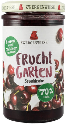 Gem bio de visine, indulcit cu sirop de agave, 225g Zwergenwiese