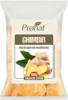 Ghimbir pudrat bucati, 100g Pronat