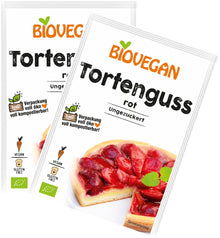 Glazura bio de gelatina rosie, 2x7g Biovegan
