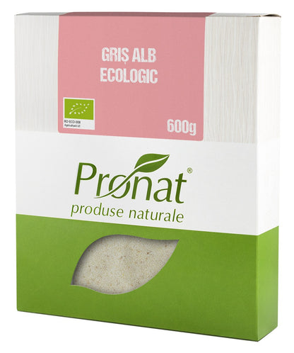 Gris alb bio, 600g Pronat