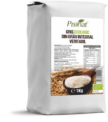 Gris bio din grau integral veritabil 1kg Pronat