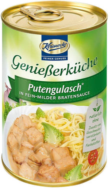 Gulas de curcan in sos delicat-fin, 400g Keunecke