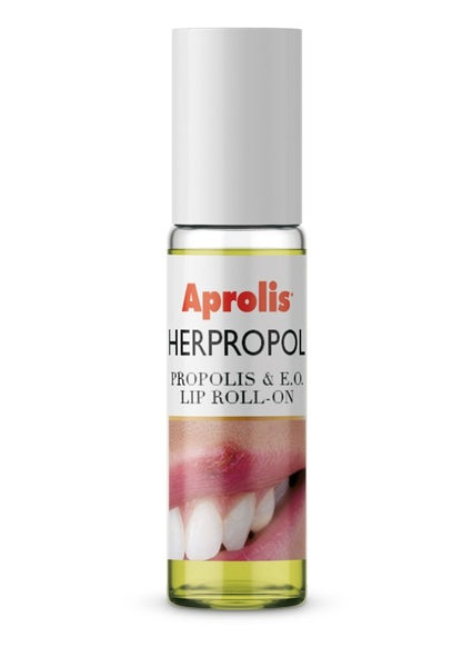 Herpropol balsam de buze Roll-on cu plante si propolis, 5ml Aprolis