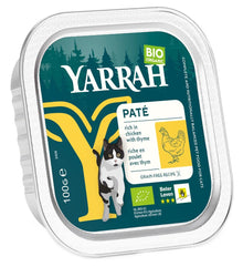Hrana umeda bio pentru pisici cu carne de pui, 100g Yarrah