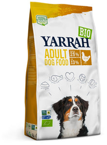 Hrana uscata bio pentru caini adult, cu carne de pui, 25% proteina si 13% grasimi, 2kg Yarrah