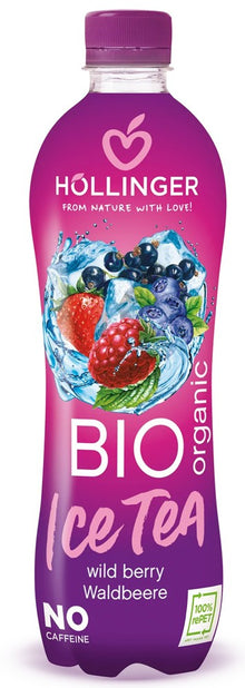 Ice tea bio cu fructe de padure, 500ml Hollinger
