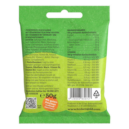 Jeleuri de fructe, fara zahar, 50g Birkengold