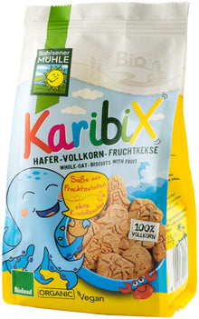 Karibix Biscuiti bio din faina integrala de ovaz indulciti cu fructe, 125g Bohlsener Muhle
