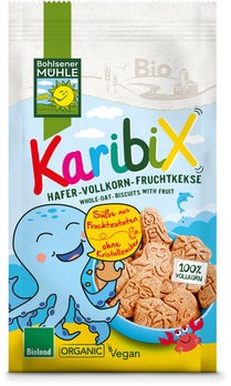 Karibix Biscuiti bio din faina integrala de ovaz indulciti cu fructe, 125g Bohlsener Muhle