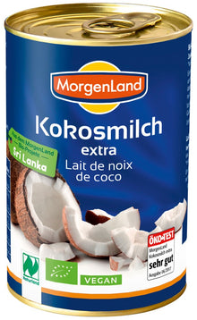 Lapte de cocos bio Extra, 400ml Morgenland