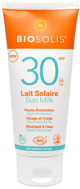 Lapte de soare cu protectie solara, SPF 30+, 100ml Biosolis