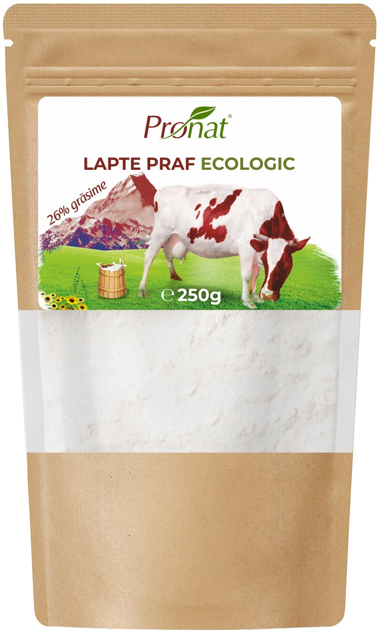 Lapte praf bio 26%grasime, 250g Pronat