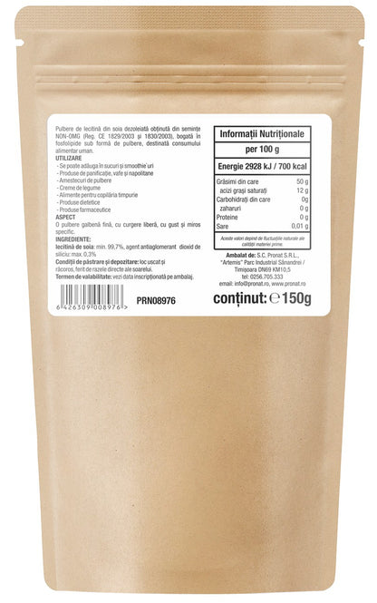 Lecitina de soia, 150g Pronat