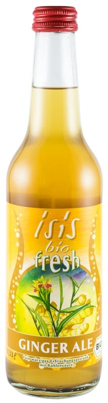 Limonada acidulata bio de ghimbir, 330ml Isis