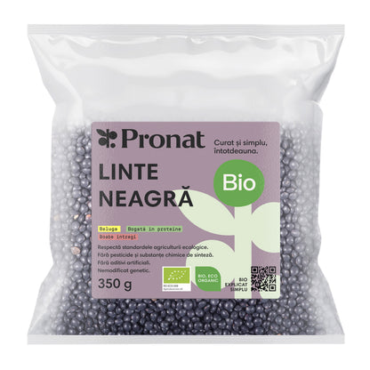 Linte neagra bio (beluga), 350g Pronat