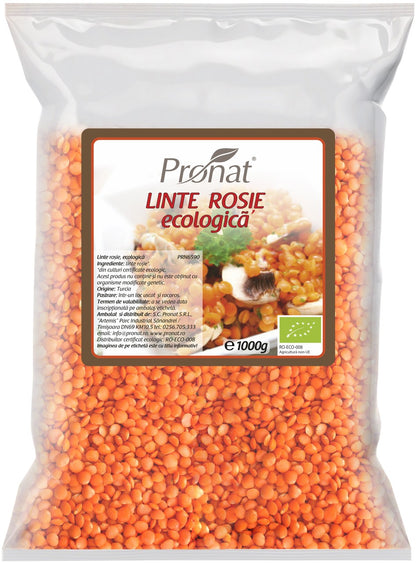 Linte rosie bio, Pronat