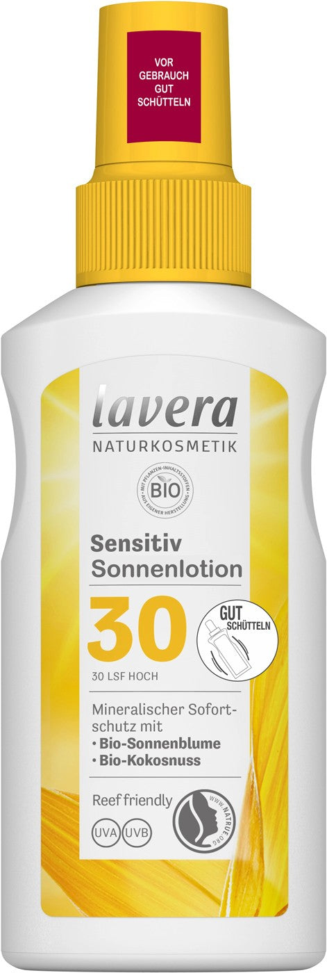 Lotiune bio pentru protectie solara LSF 30, 100ml Lavera